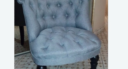 Обшивка стула на дому. Алагир